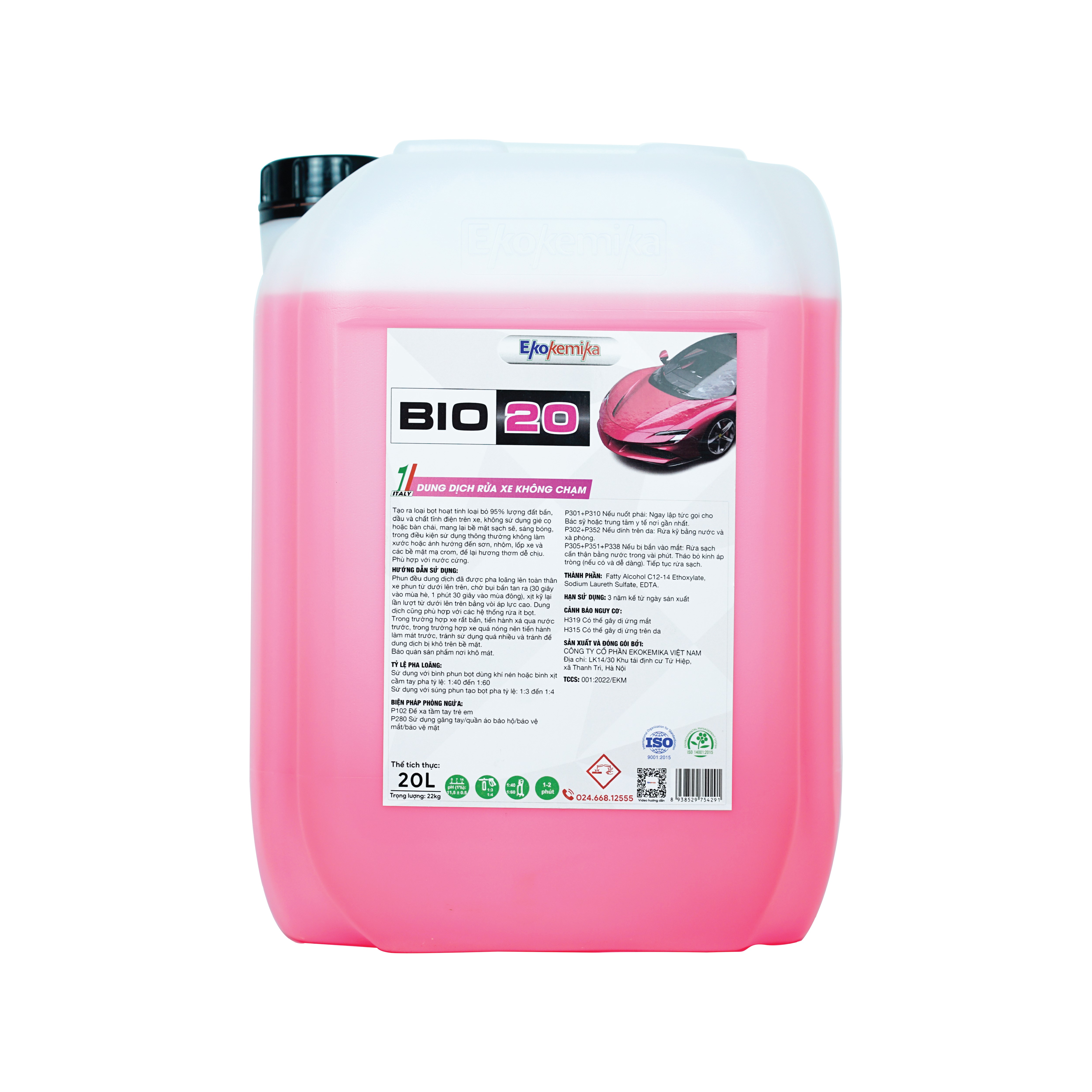 Dung dịch rửa xe không chạm BIO 20