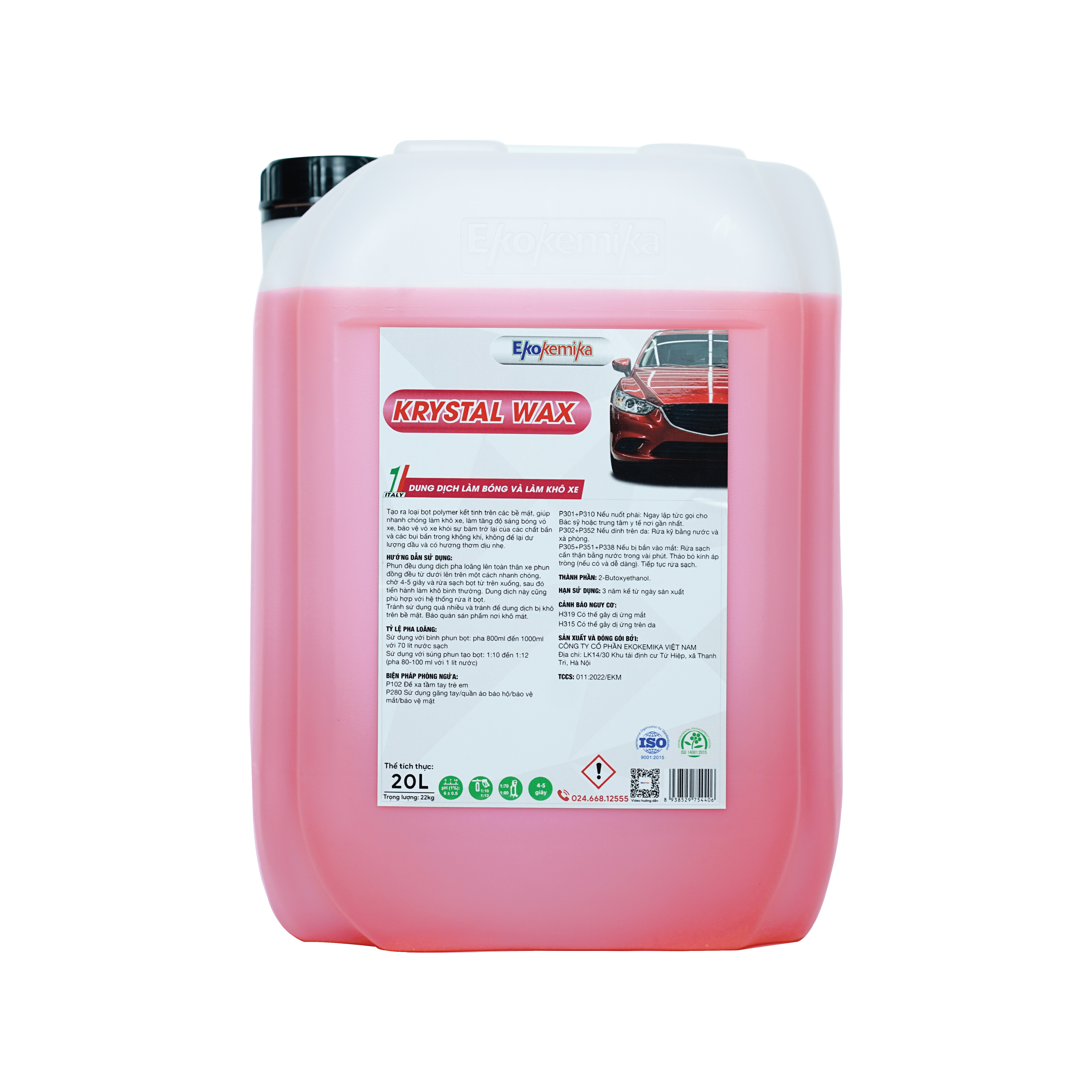 Dung dịch phủ bóng sơn xe Krystal Wax